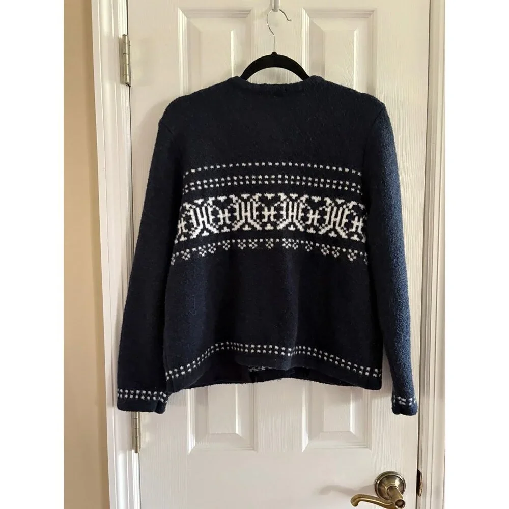 Free Assembly Navy Blue Cardigan Large
